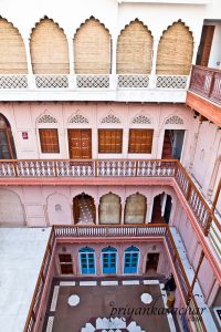 View of all the floors from the top floor