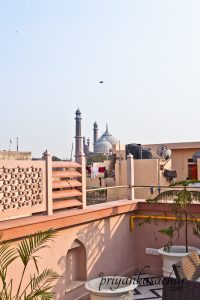 Jama Masjid viewed from the haveli
